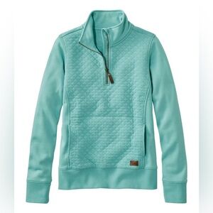 LL Bean Women's Quilted Quarter-Zip Pullover